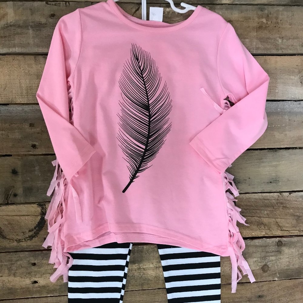 Feather Legging Set